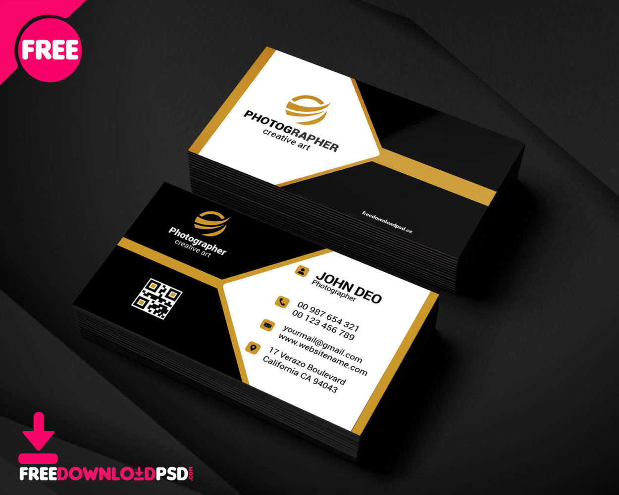 Free Sample Photography Business Card