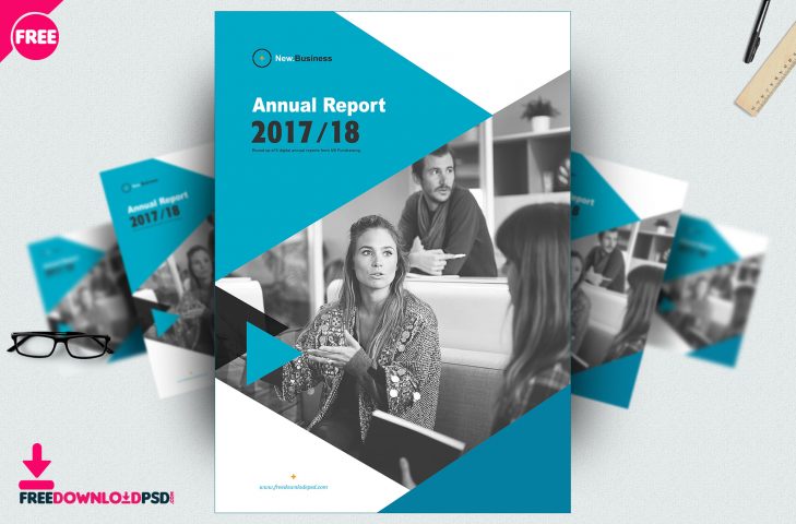 Download Free Brochure Annual Report template PSD | FreedownloadPSD.com