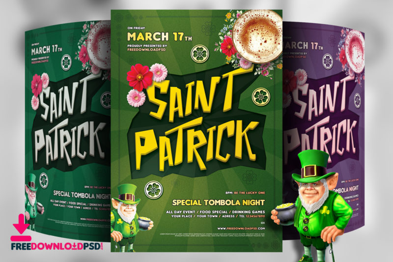 Saint Patricks Day Free Flyer Template PSD, FLYER, POSTER, TEMPLATE, PSD, PHOTOSHOP, SAINT, ST, SAN, PATRICK, PATRICKS, DAY, NIGHT, PARTY, IRISH, IRELAND, BEER, FEST, FESTIVAL, BAR, PUB, PIPE, GOLD, WOOD, INVITATION, CLUB, COINS, TOMBOLA, LUCK, CHARM, LUCKY, LEPRECHAUN, GREEN, GOLDEN, ORANGE, WHITE, HAPPY,Bar, Beer, beer fest, Birthday, Celebration, charm, Club, Coin, coins, Creative, day, Design, DJ, Drink, drinking, drinks party, Event, event celebration, fest, festival, Flyer, flyer template, free flyer, Free PSD, Free Saint Patrick Flyer, glow party, Gold, gold pot, Green, green clover, green day, Holidays, invitation, invitation card, ireland, irish, Irish party, luck, lucky, lucky charm, lucky charms, Money, Music, night party, night, club, Party, party flyer, party night, patrick, patrick day card, patrick day invitation, patrick’s, patricks day, patricks day ads, patricks day banner, patricks day poster, patricks flyer, patricks party, post, card, Poster, poster template, pot of gold, pot of gold coins, Print, Print template, PSD, pub, saint, saint paddys, saint party, saint patrick, Saint Patrick’s, Saint Patricks Day, saint patricks flyer, san patricio, st patrick day, st patrick day celebration, st patrick day invitation, st patrick's day, st patricks day banner, St. Paddy's party, st. patrick, St. Patrick's Day Party, St. patrick's party, st. patricks, St. Patricks Day Flyer, st. Patricks flyer, st. patty's day, Template, free Template, free flyer