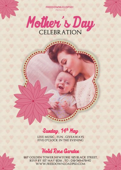 Best Mother's Day Flyer PSD | FreedownloadPSD.com