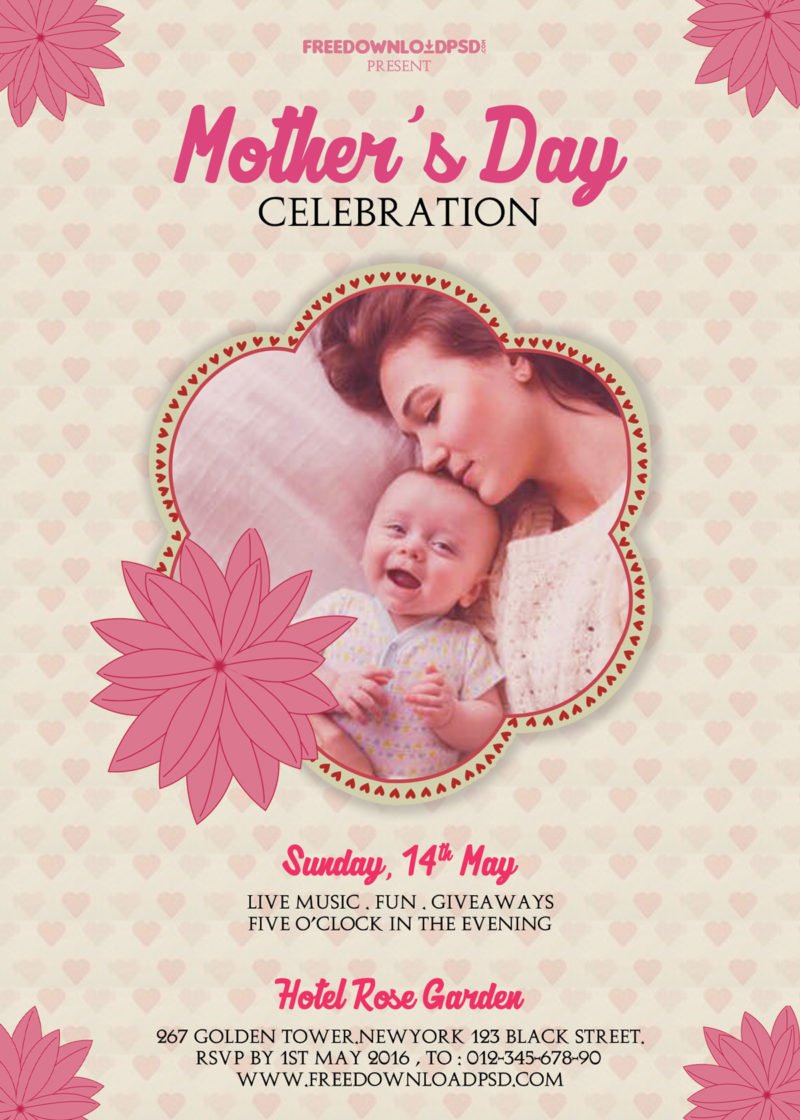 Best Mother's Day Flyer PSD