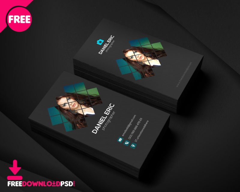 visiting card design sample psd free download