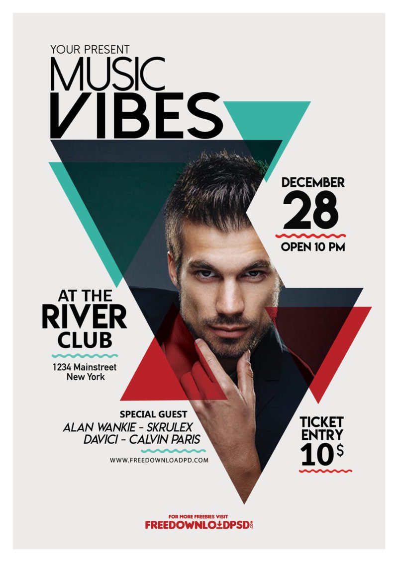 Download Music Club Flyer Template Man