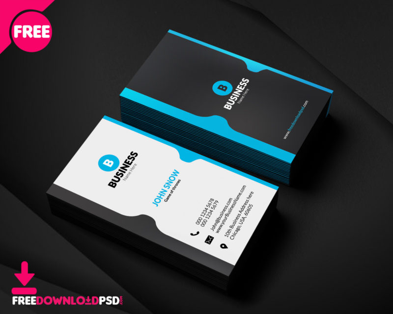 Free Download Business Card Template from freedownloadpsd.com
