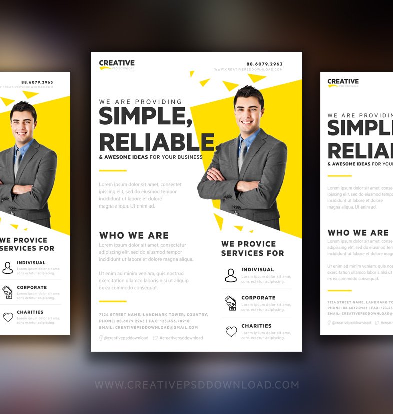 Creative Marketing Flyer Template | FreedownloadPSD.com