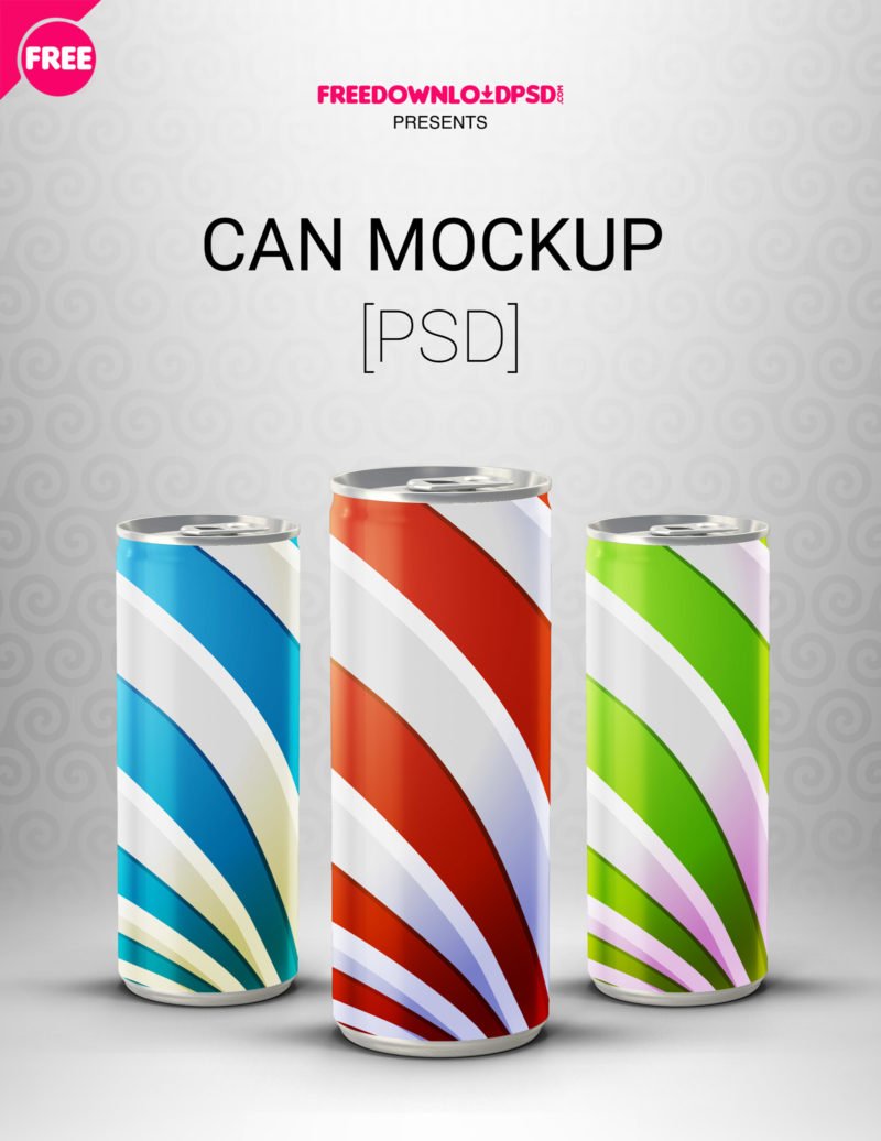 Download Free Can Mockup PSD | FreedownloadPSD.com