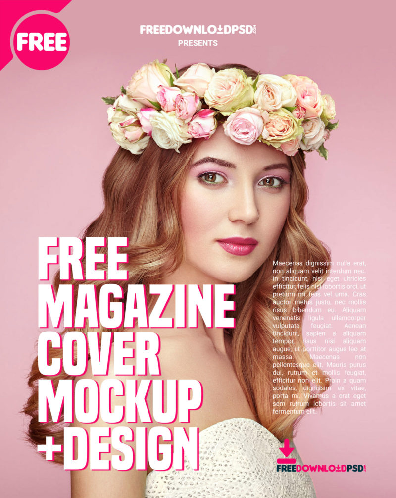 Free Magazine Cover mockup +design | FreedownloadPSD.com