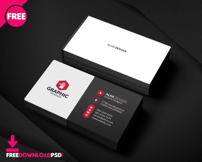 Free Graphic Designer Business Card | FreedownloadPSD.com