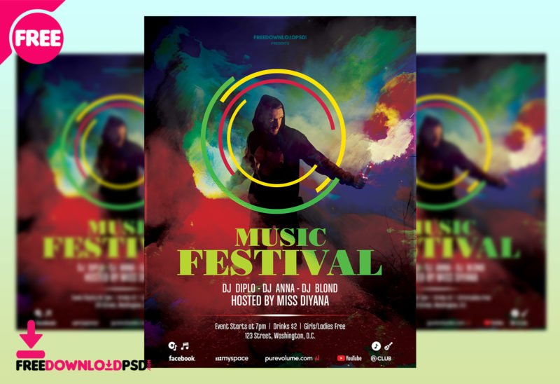 music flyer templates free download