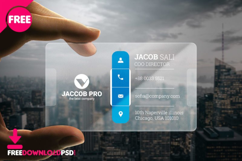 Transparent Corporate Business Card