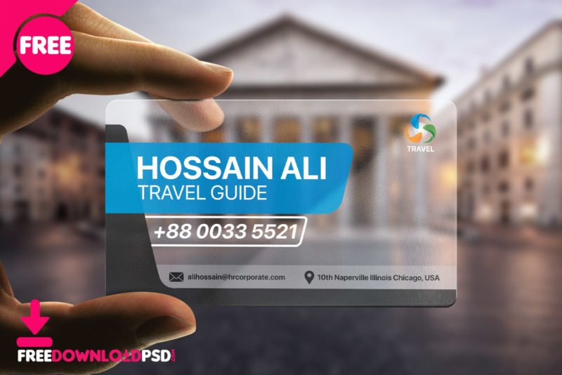 Psd Transparent Travel Business Card Freedownloadpsd Com