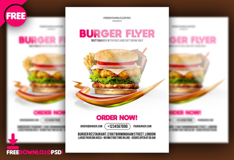 Free Burger Design Template