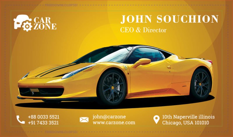 Automotive Business Card Templates PSD | FreedownloadPSD.com