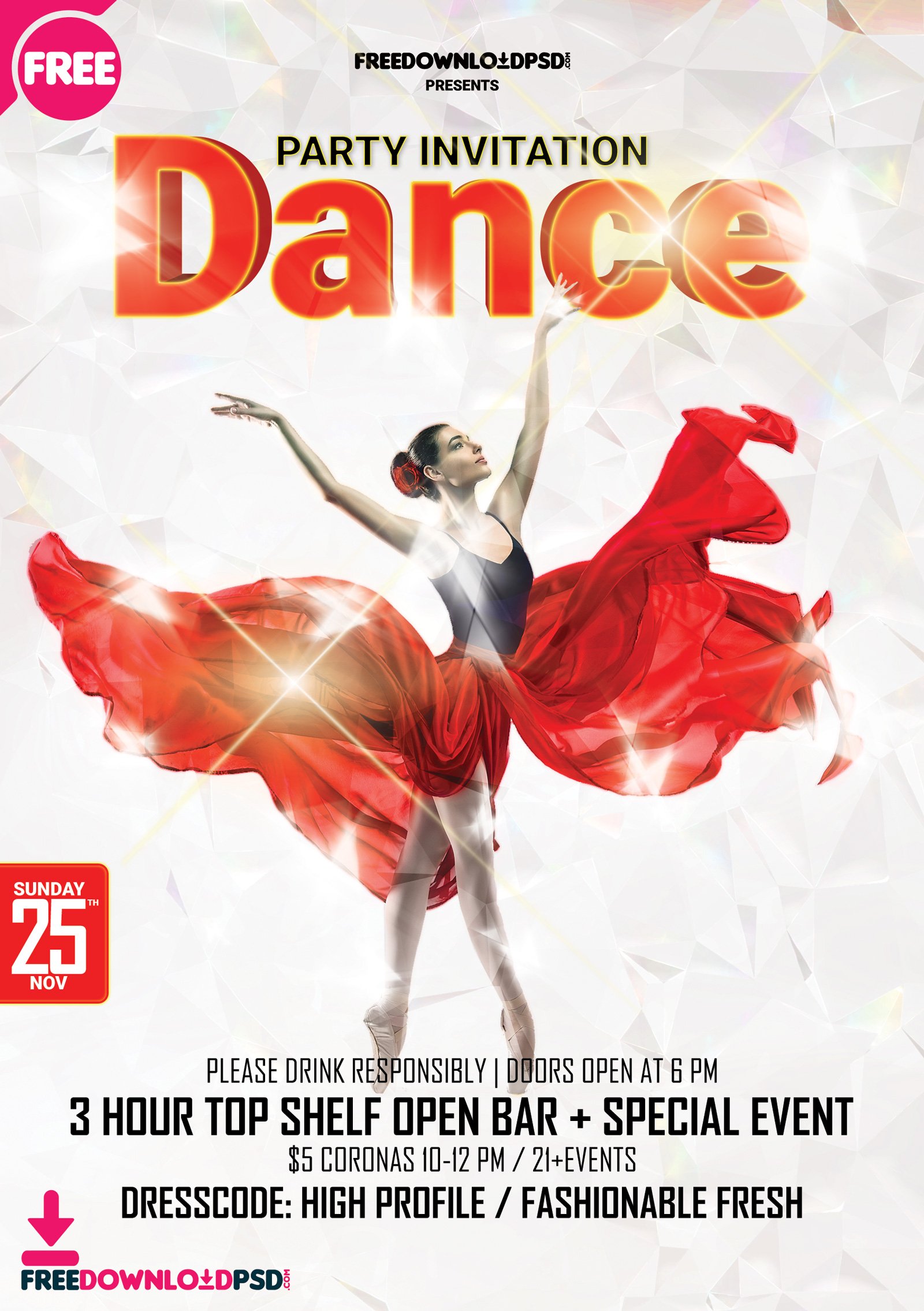 Benefit Dance Flyer Templates