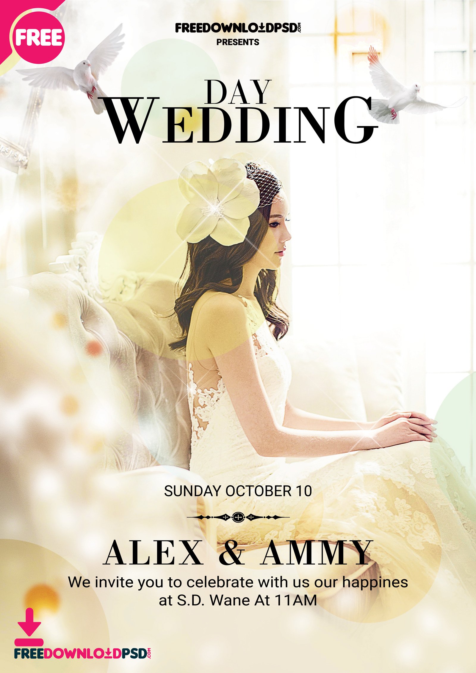 Wedding Flyer Template PSD FreedownloadPSD com