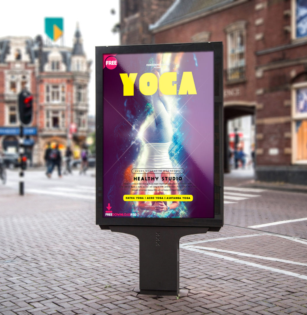 Free Download Yoga Flyer Template PSD | FreedownloadPSD.com