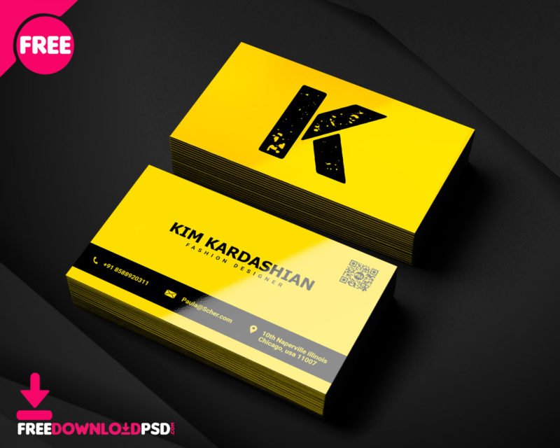 free online printable maker card business FreedownloadPSD.com  PSD Template Card Business Creative