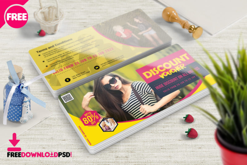 Download Free Discount Coupon PSD Template | FreedownloadPSD.com