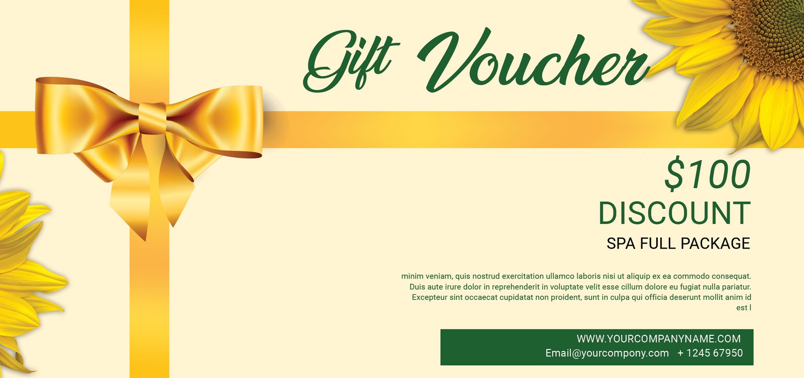 Spa Coupon Gift