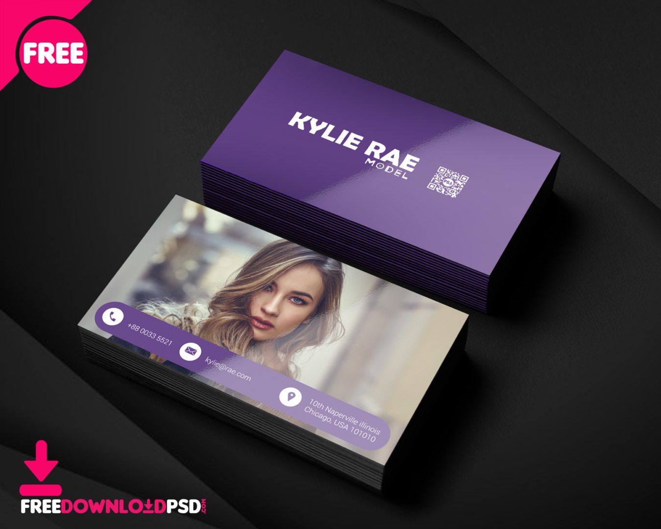 Fashion Business Card Psd Template