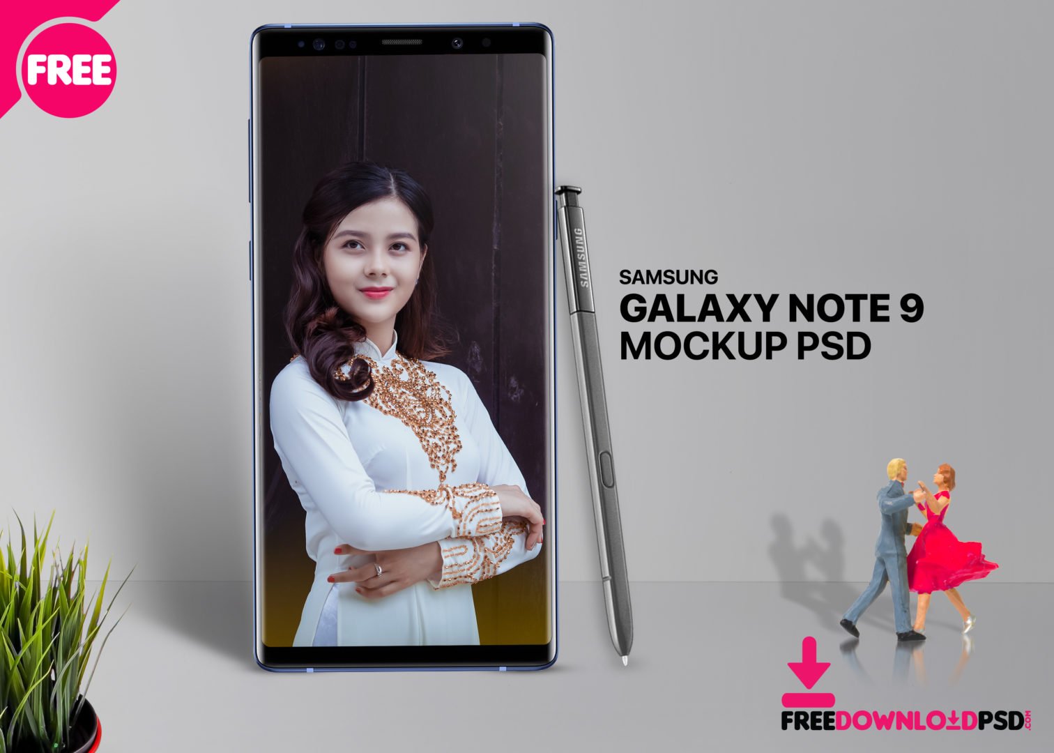 Free Samsung Note 9 Mockup Template