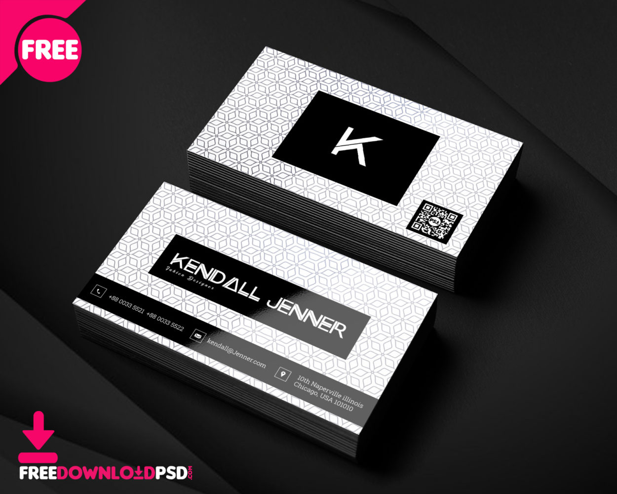 Personal Business Card PSD Template