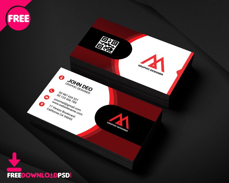 Modern Graphic Designer Business Card | FreedownloadPSD.com