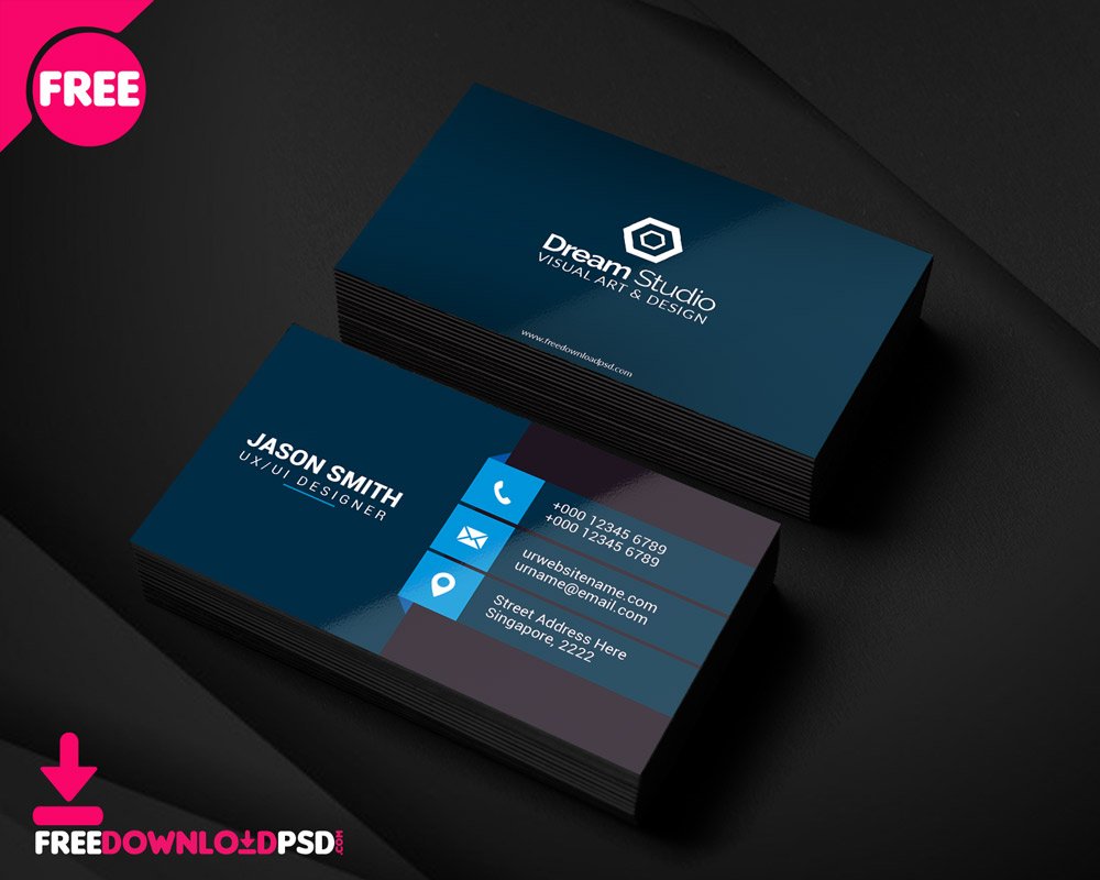 Clean Business Crad PSD Template | FreedownloadPSD.com