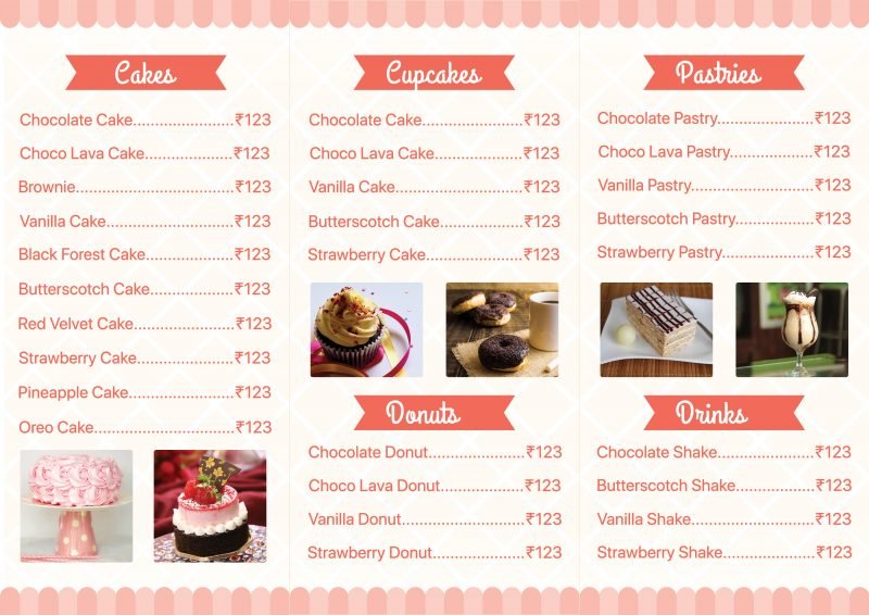 Bakery Menu Card | FreedownloadPSD.com