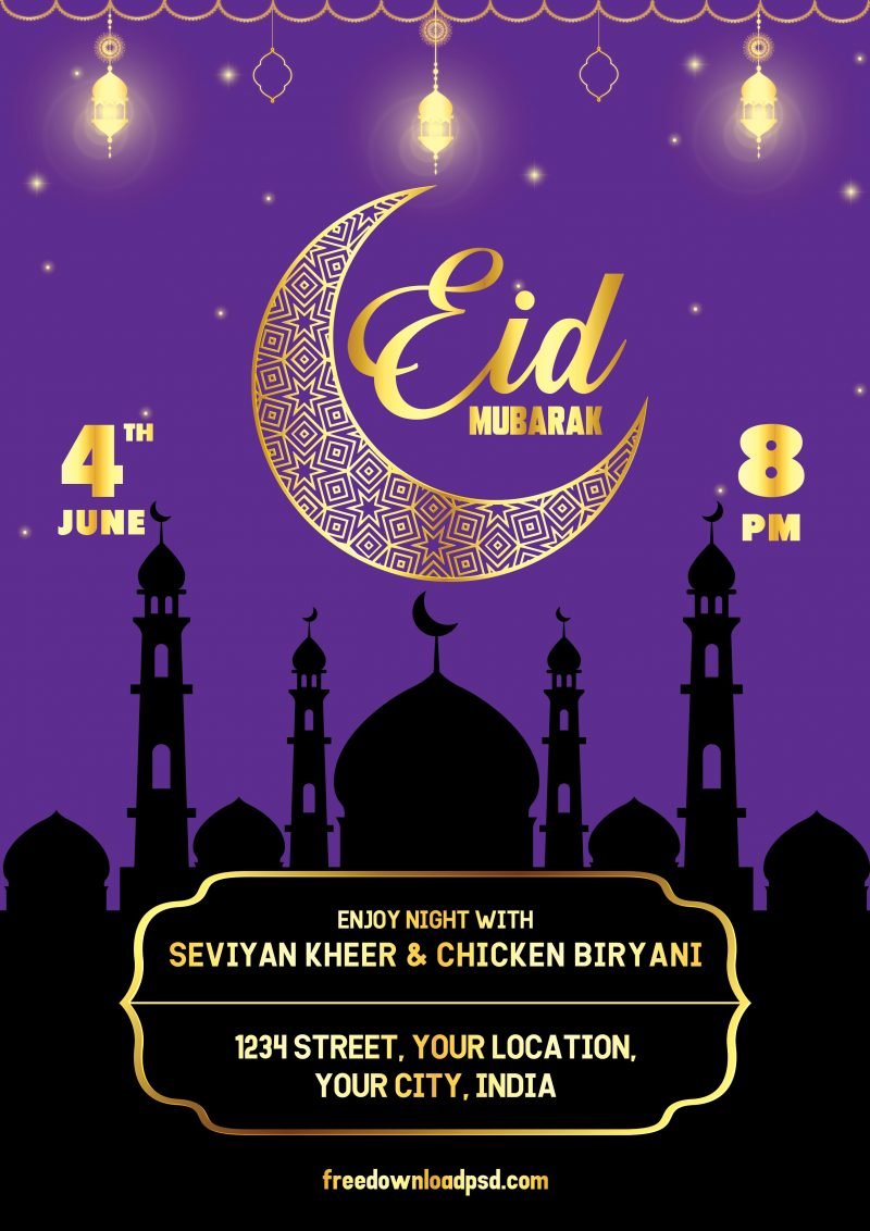 Eid Flyer + Social Media Post | FreedownloadPSD.com