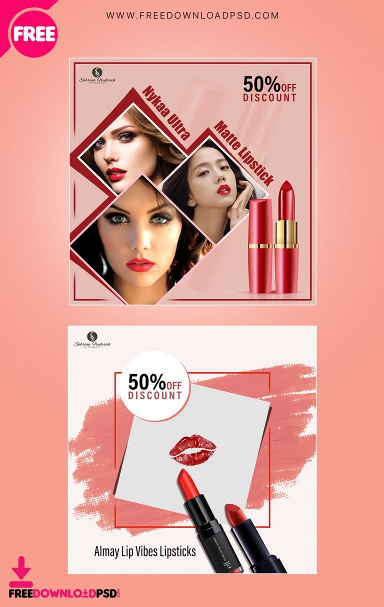 Lipstick Social Media Post | FreedownloadPSD.com