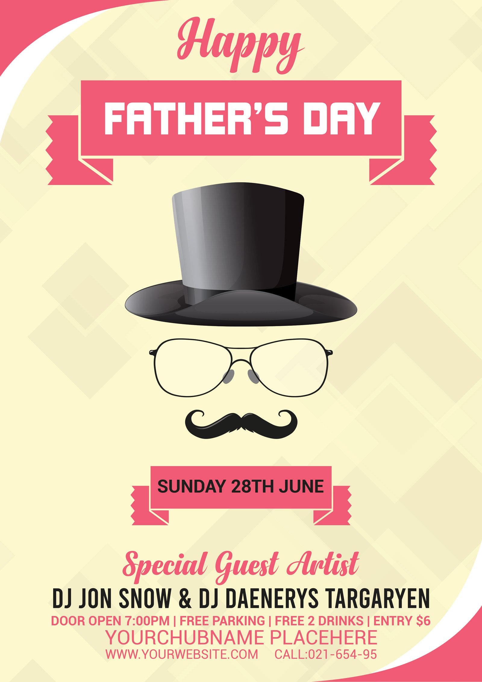 Fathers Day Flyer Social Media PSD Template FreedownloadPSD