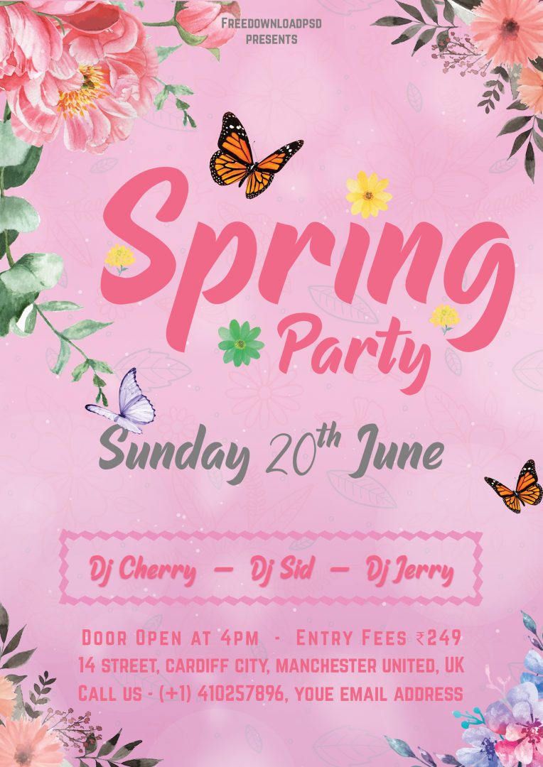 spring-party-flyer-template-social-media-post-freedownloadpsd