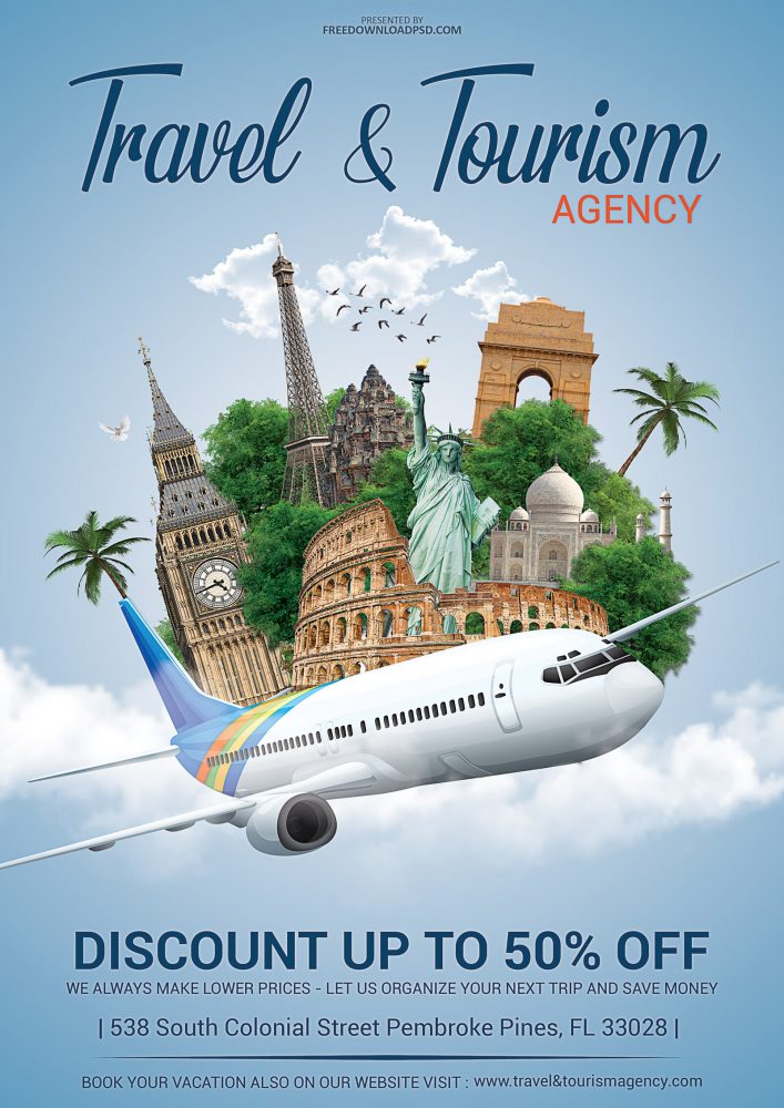advertisement on travel and tour
