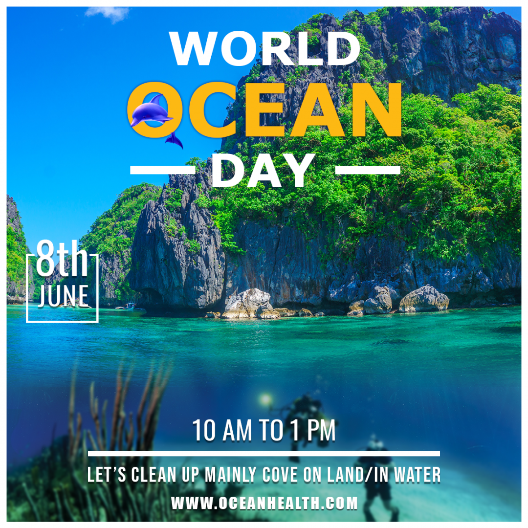 World Ocean Day Flyer + Social Media Post | FreedownloadPSD.com