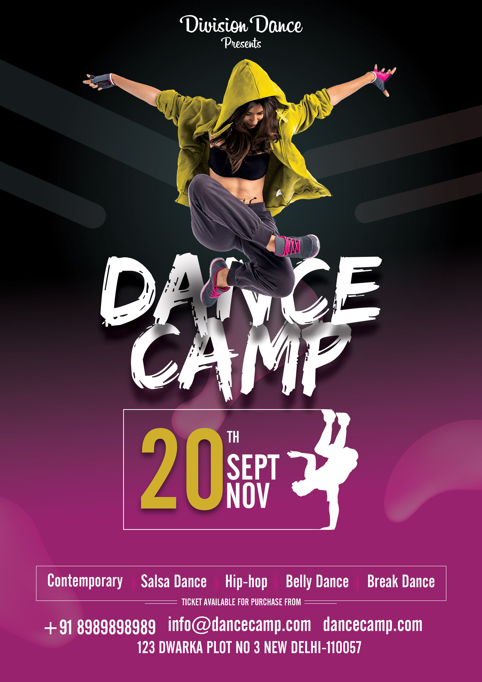 Dance Camp Flyer Free Psd  FreedownloadPSD.com With Benefit Dance Flyer Templates