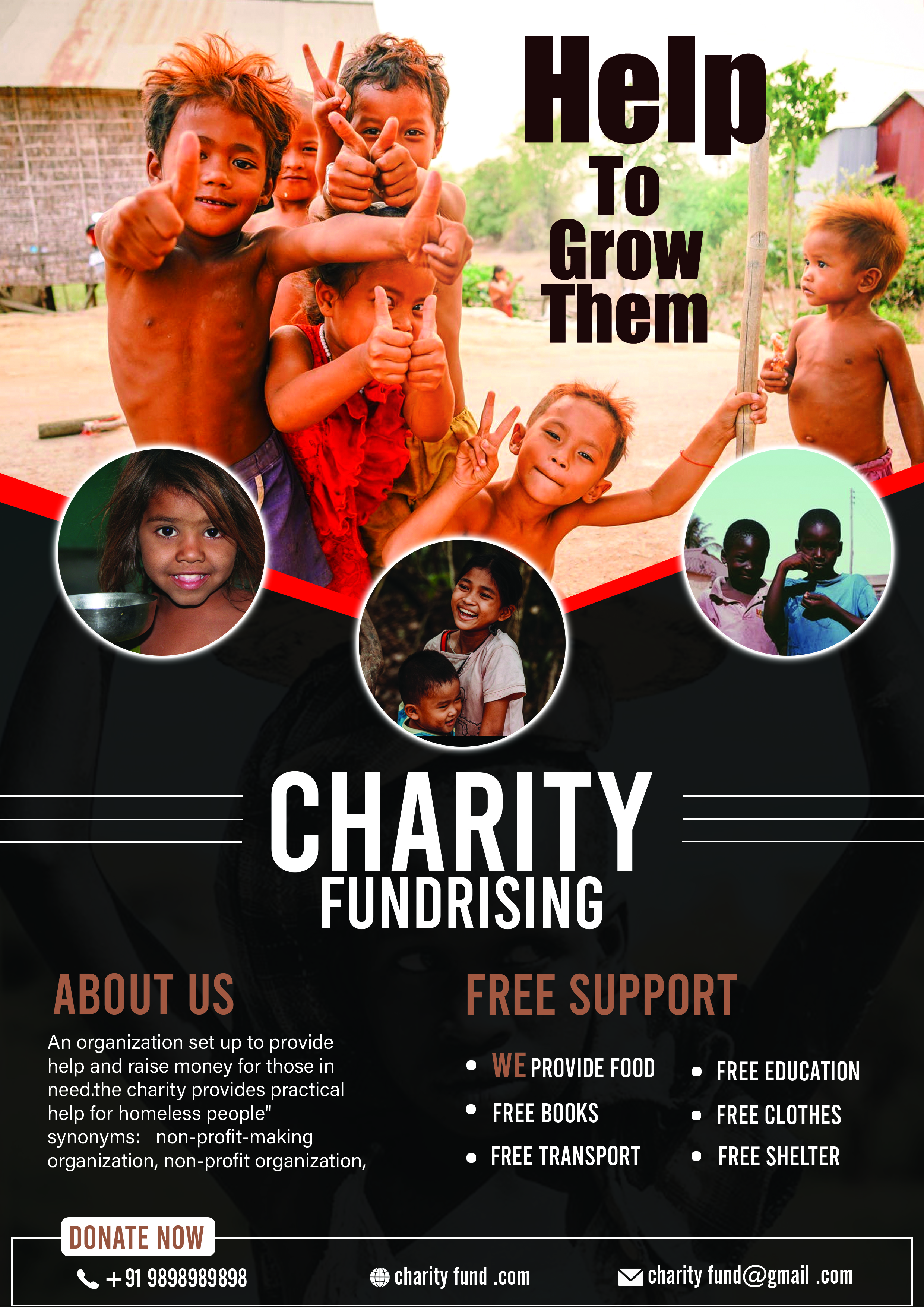 Charity Flyer Free PSD  FreedownloadPSD.com For Free Benefit Flyer Templates