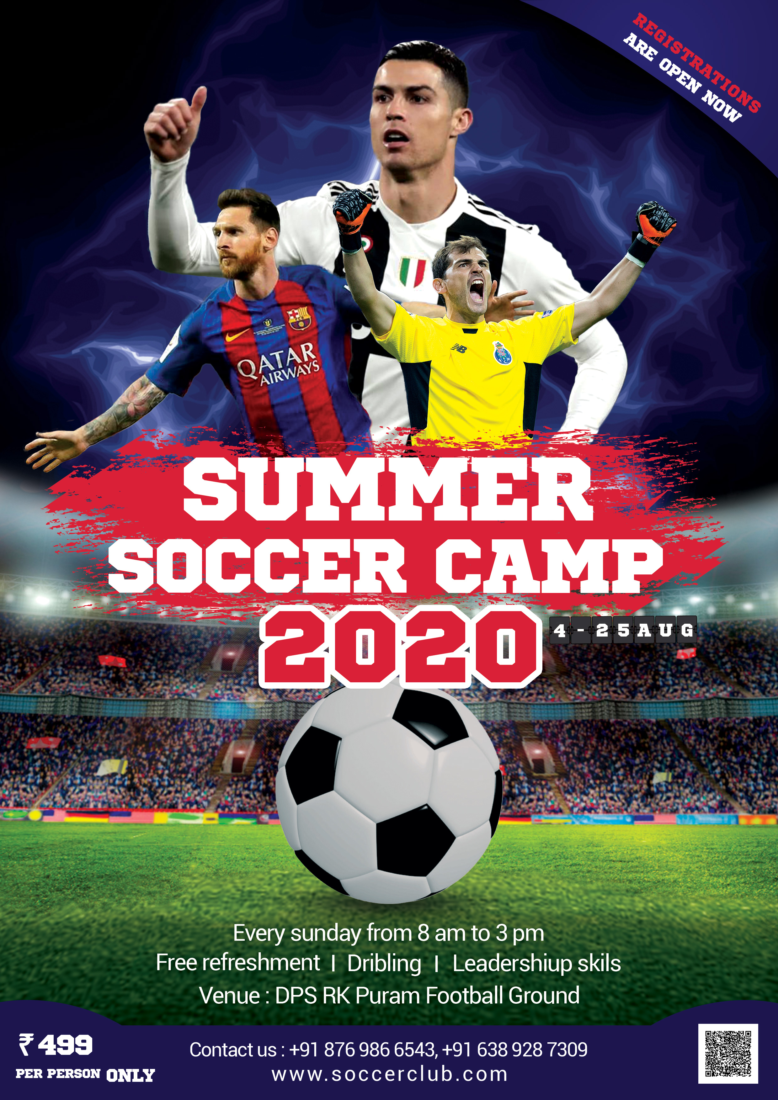 Summer Soccer Camp Flyer Free PSD  FreedownloadPSD.com Intended For Football Camp Flyer Template Free