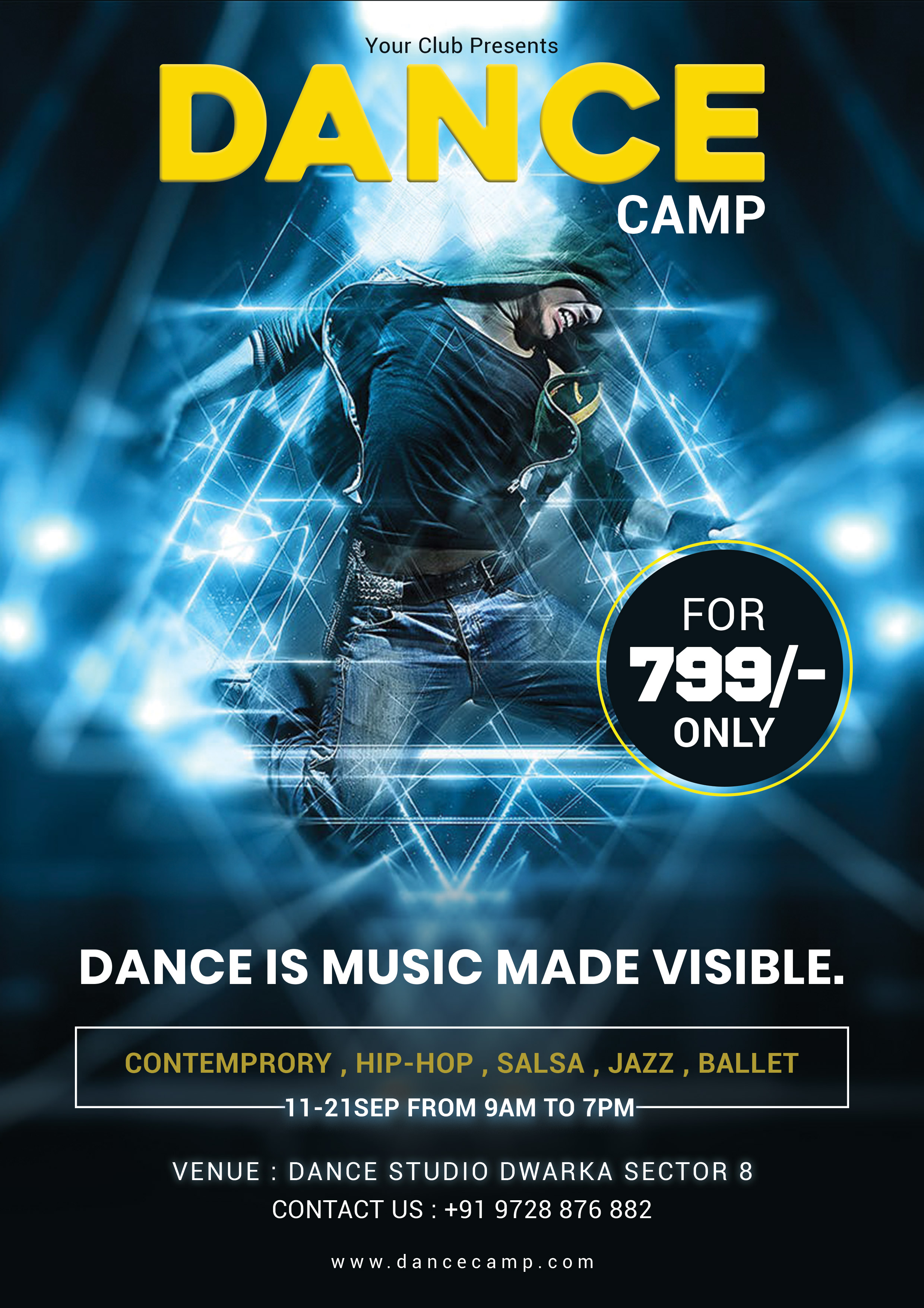 Dance Campaign Flyer Free PSD Template  FreedownloadPSD.com Intended For Benefit Dance Flyer Templates