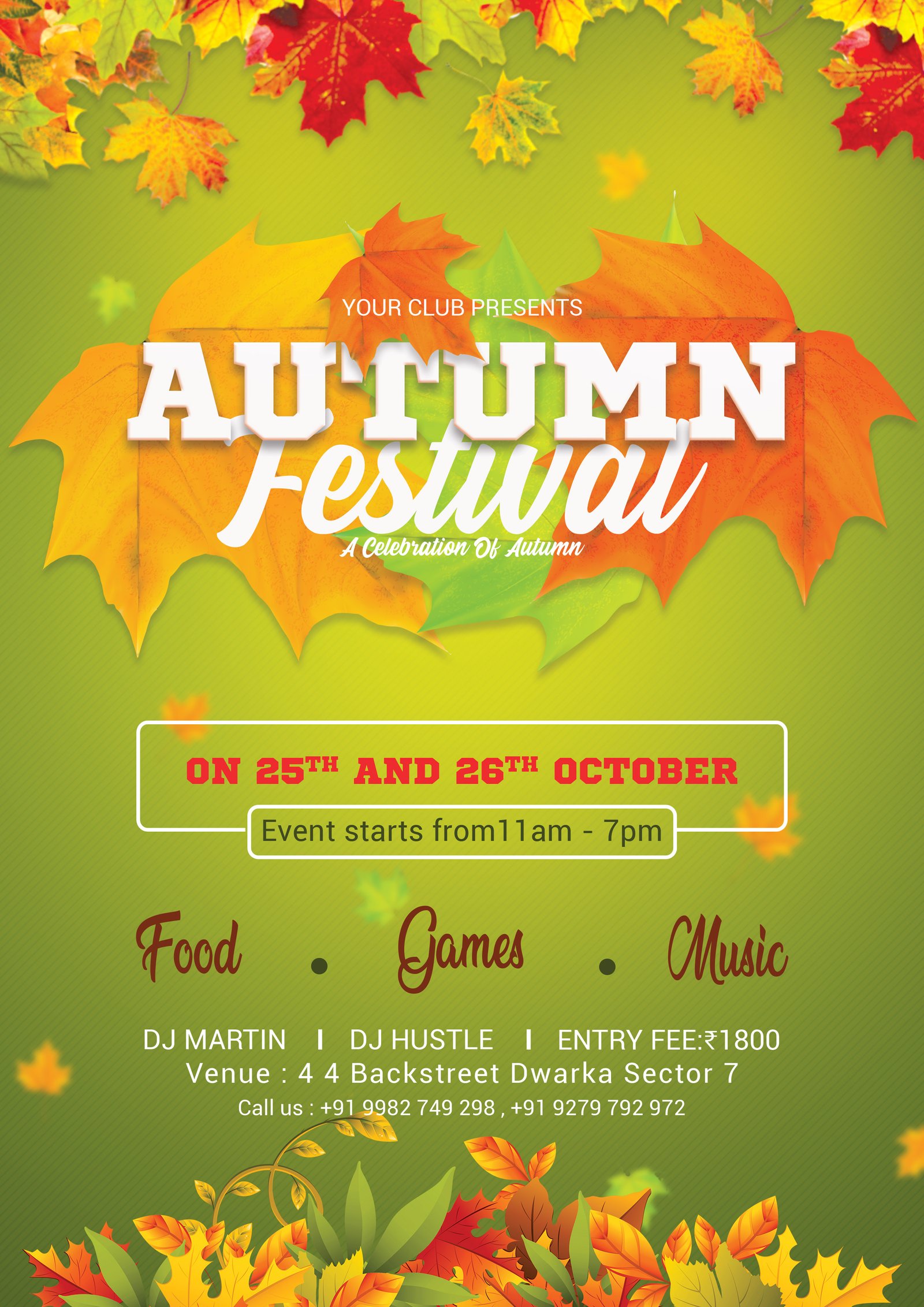 Autumn Flyer Free PSD Template FreedownloadPSD