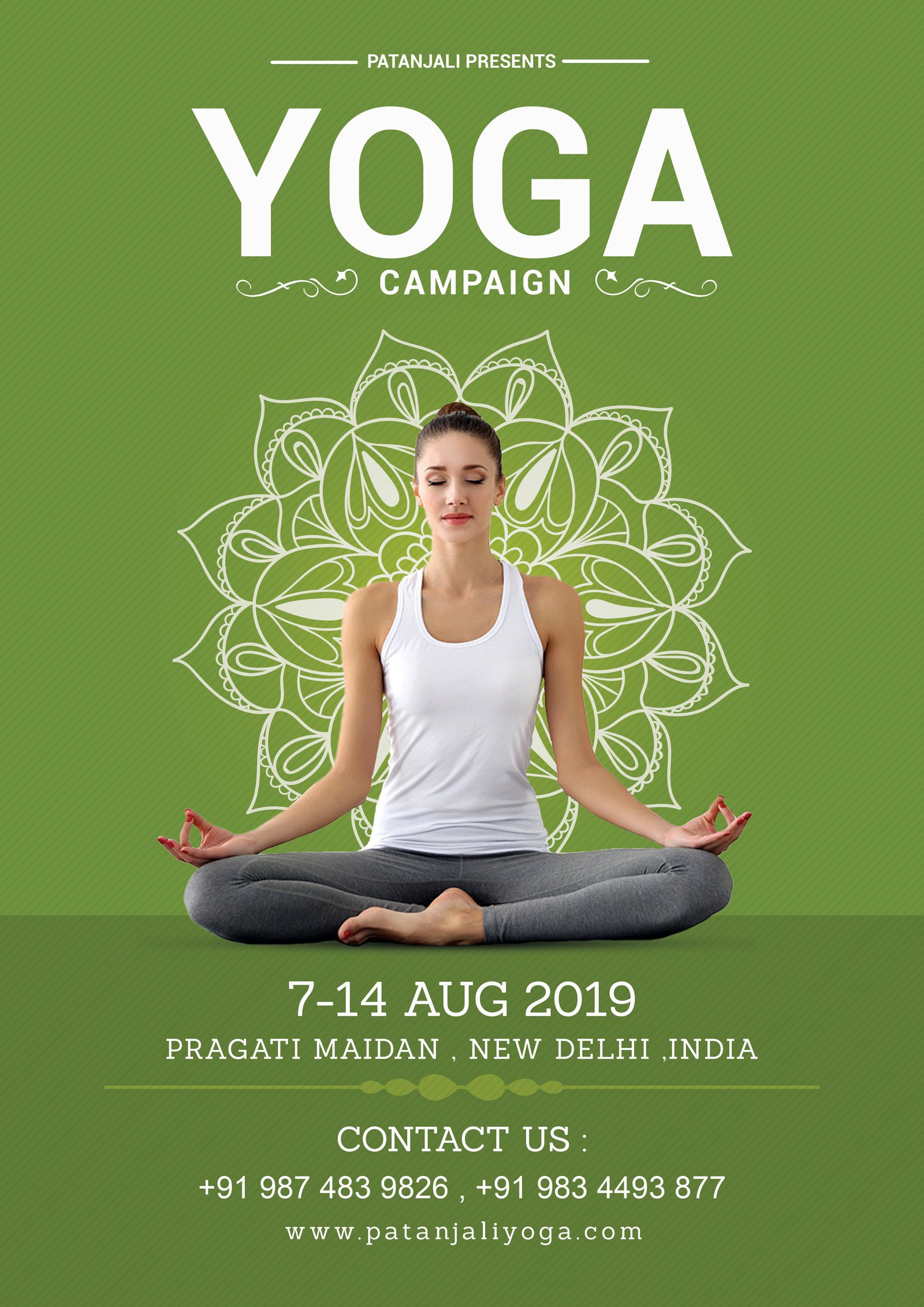 Yoga Campaign Flyer Free PSD FreedownloadPSD