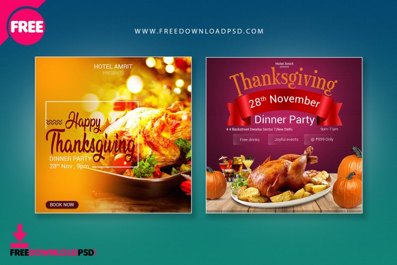 thanksgiving holiday flyer templates free download