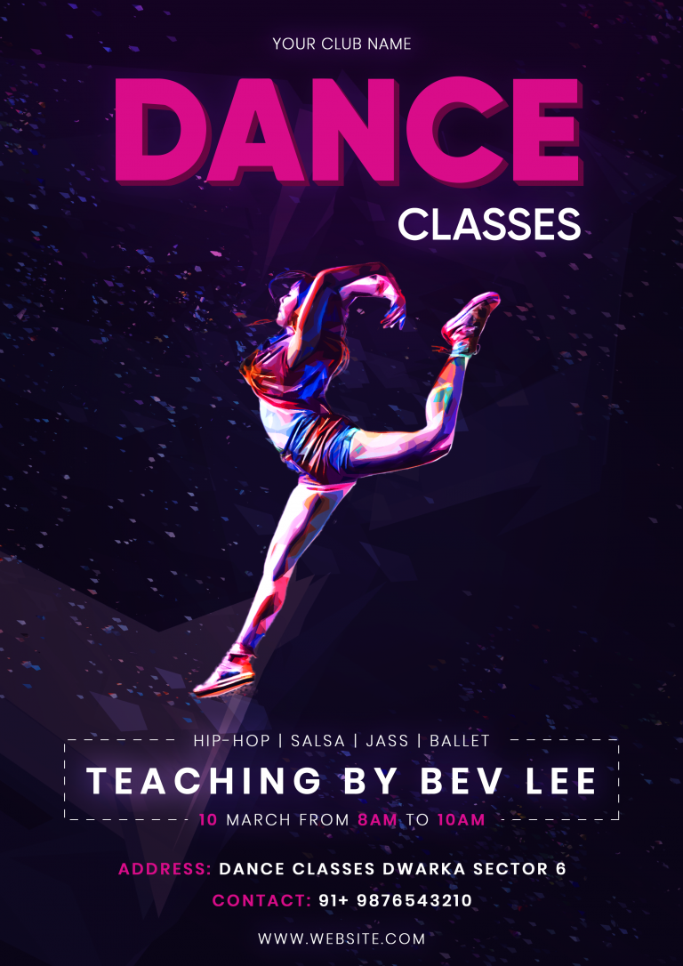 Dance Classes Flyer PSD Template