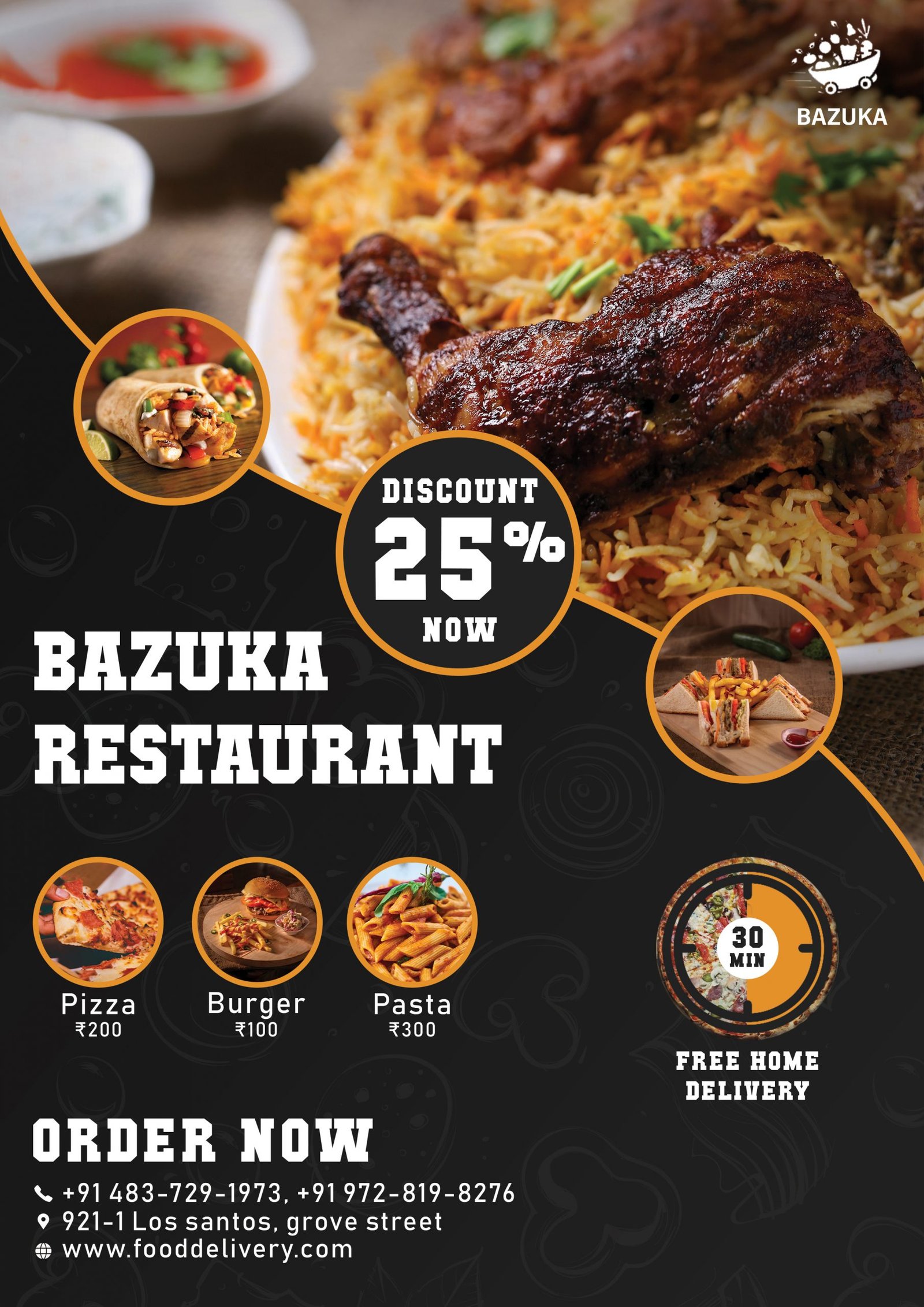 Restaurant Flyer Template Design Burger Flyer Menu Food Menu - Vrogue