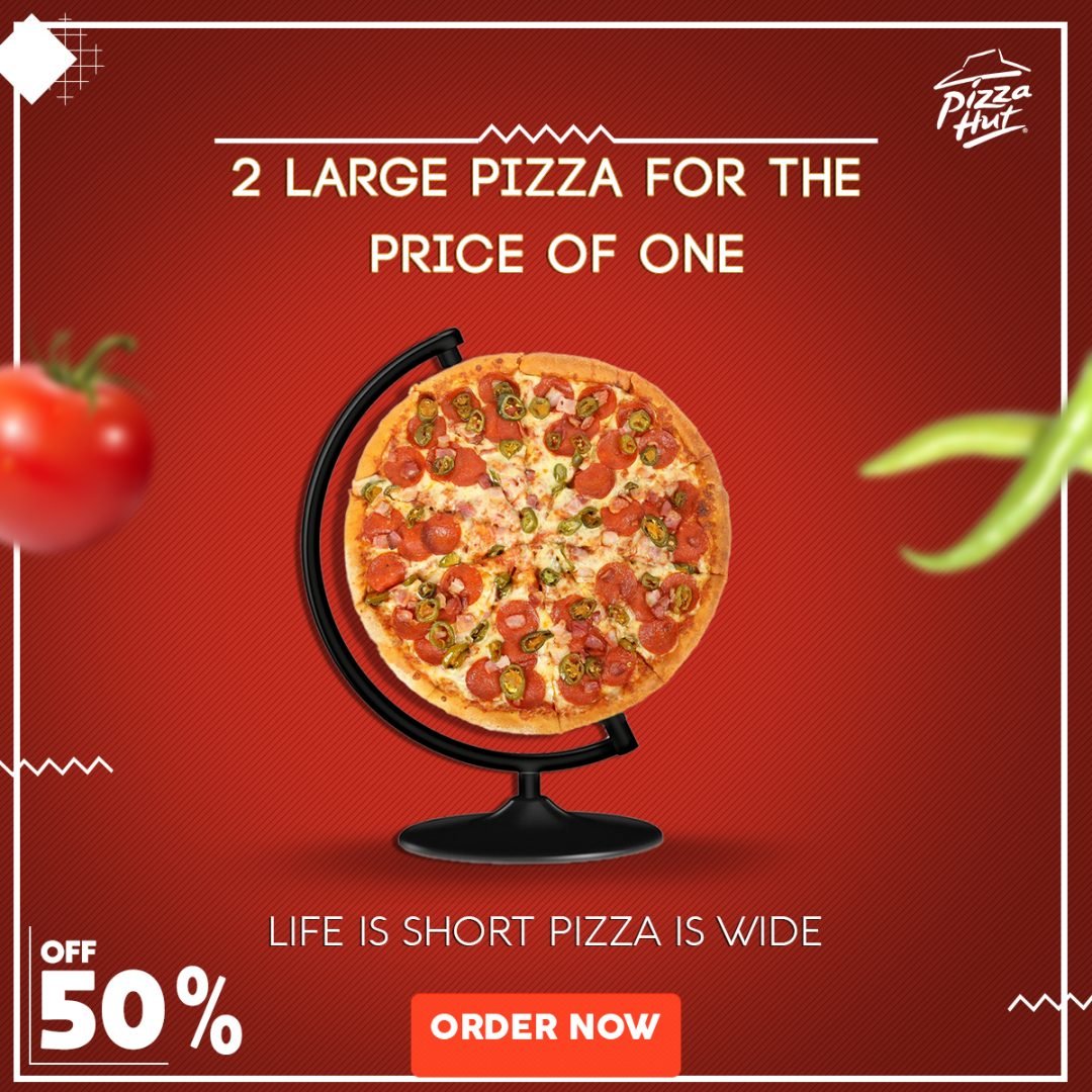 Pizza social media post