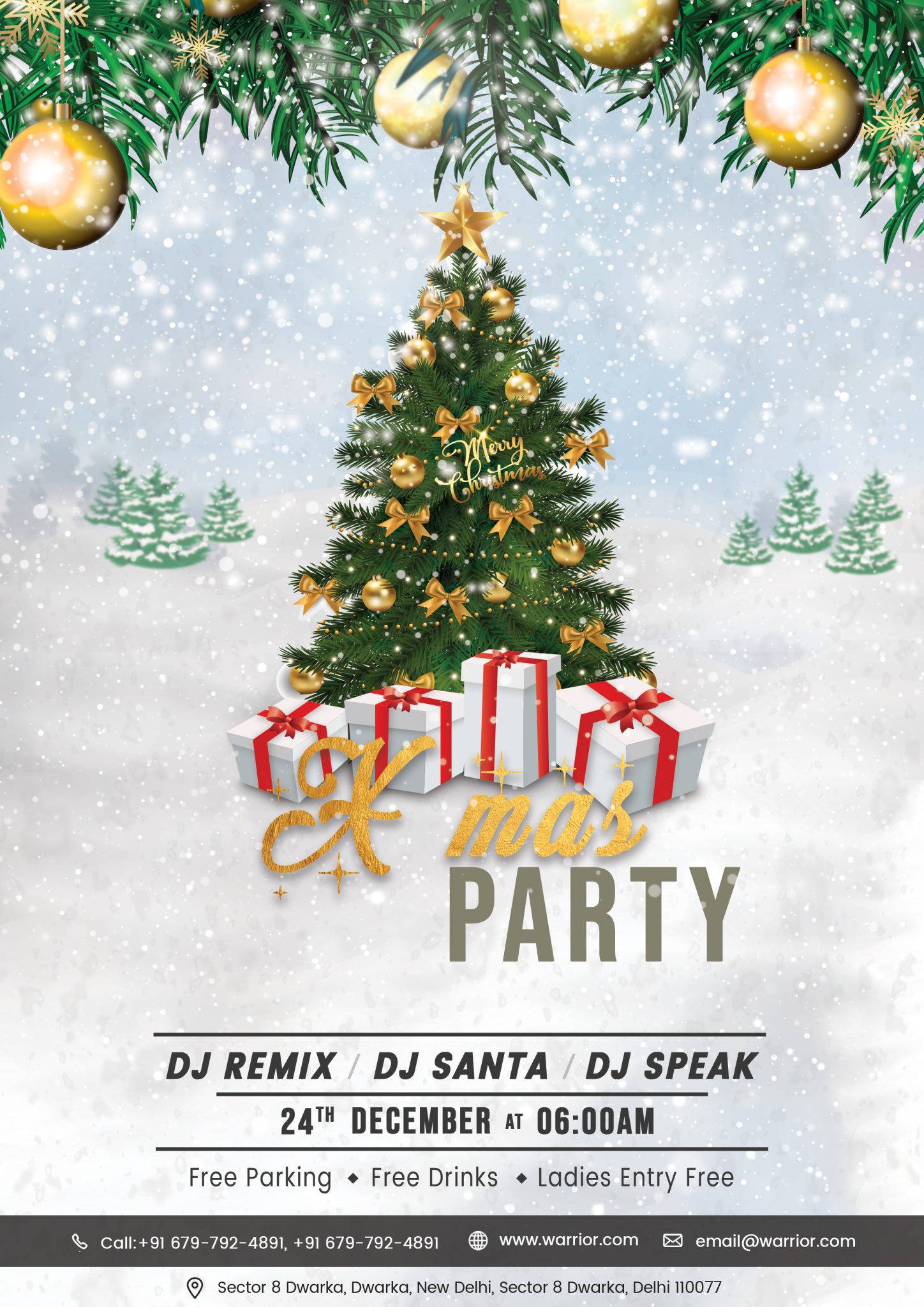 Christmas Flyer Free PSD FreedownloadPSD