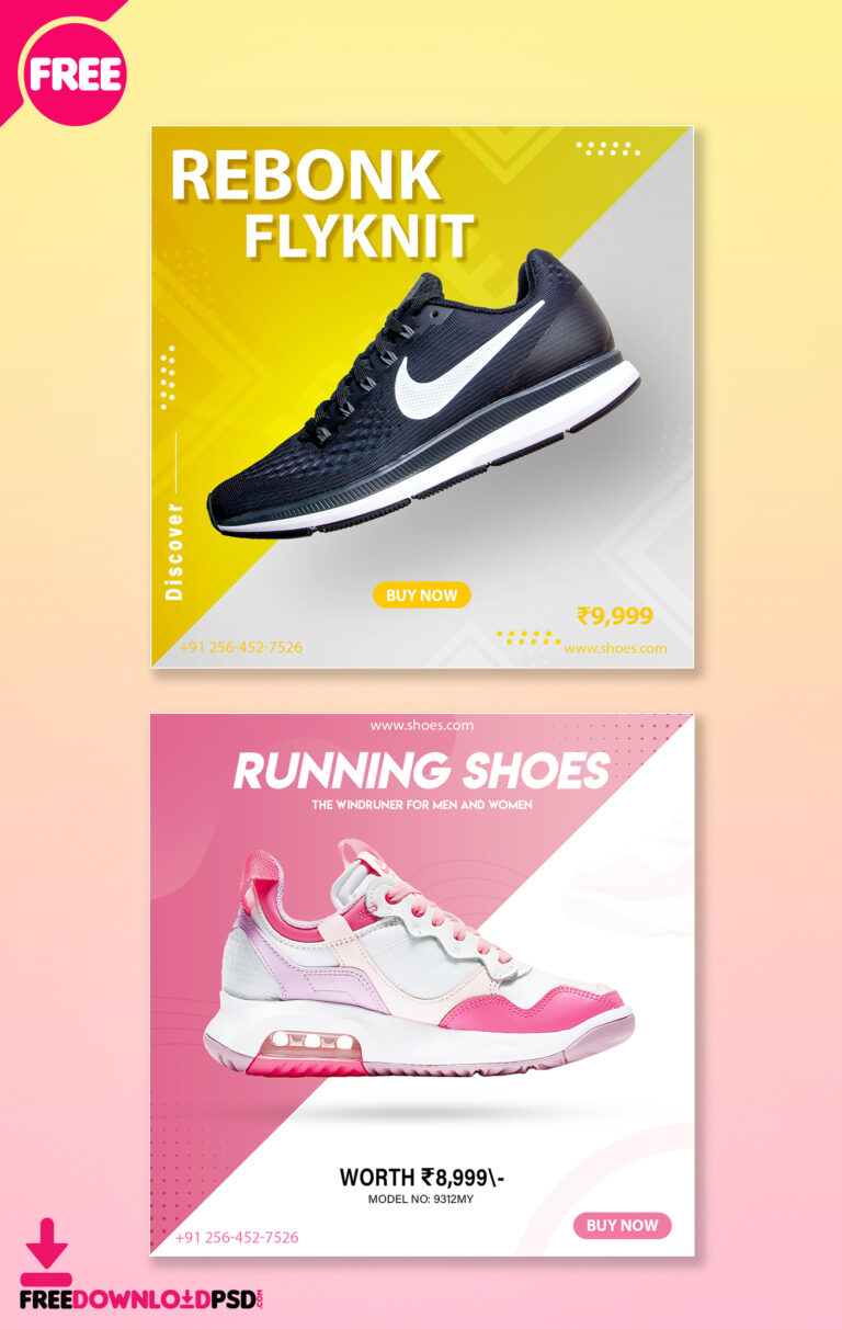 Shoes Social Media Post Free PSD | FreedownloadPSD.com